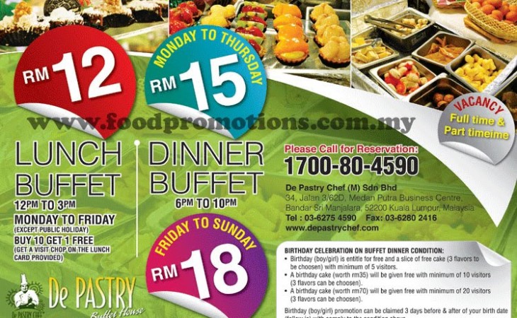De Pastry Chef Buffet House