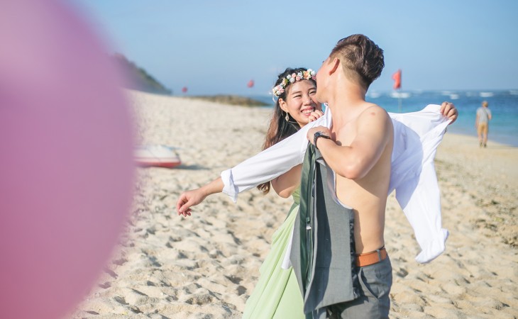 Bali Pre- Wedding Photo Shoot – Pantai Pandawa